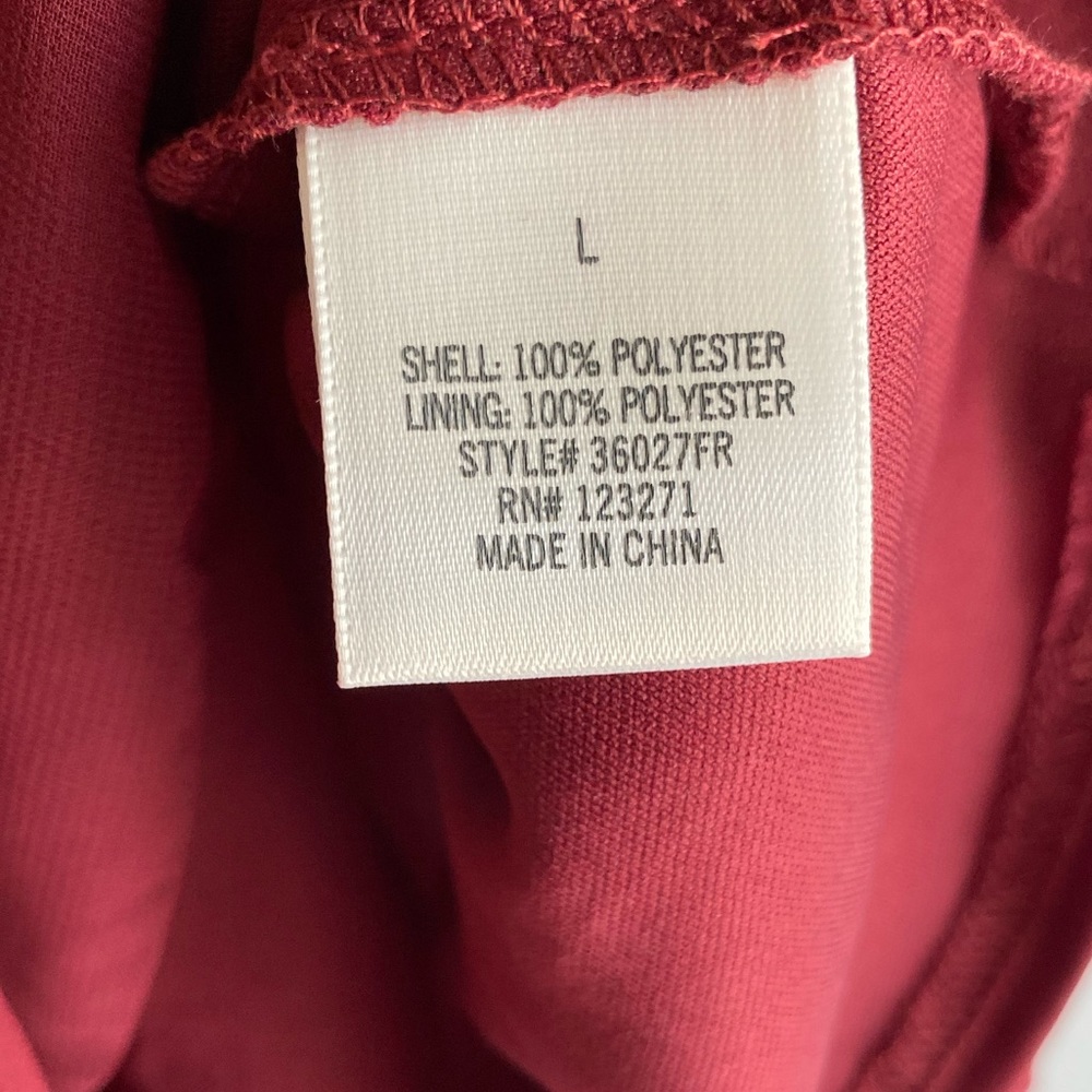 Francesca's Collections Burgundy Ruffle Top - Picture 5 of 8